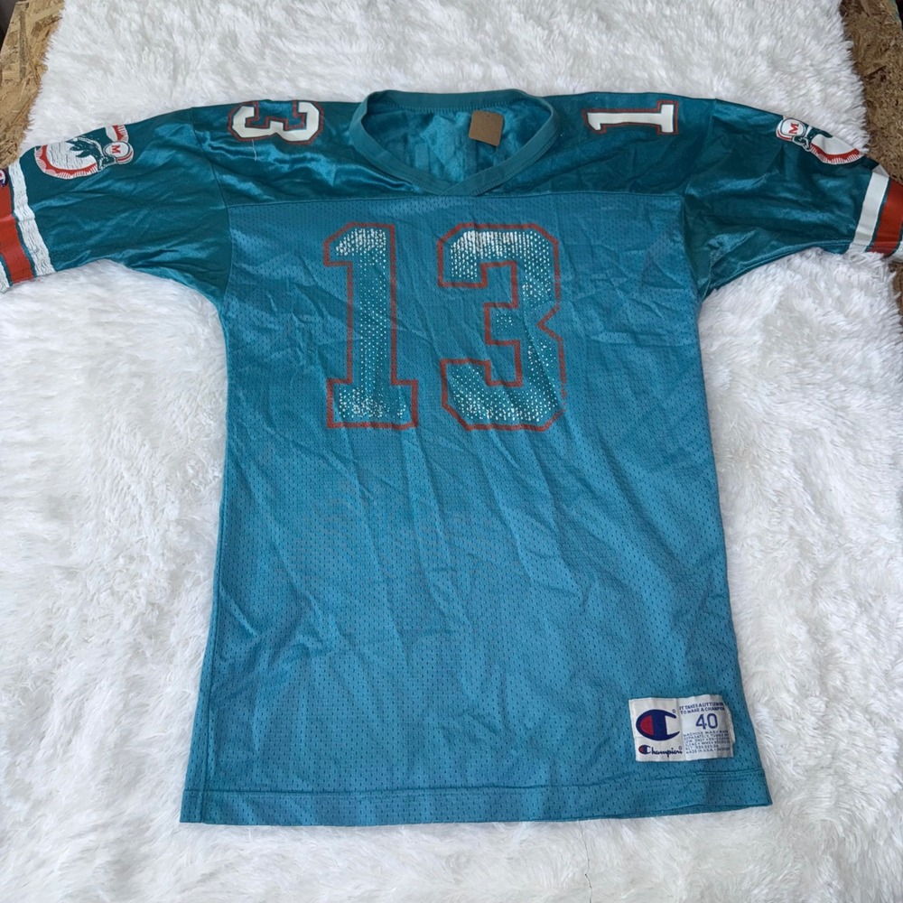 Vintage Miami Dolphins Dan Marino 13 Champion Football‎ Jersey Mens Size 40